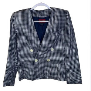 SASSON plaid jacket size 8